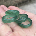 2021 Trend Style Cheap Green Jade Rings Natural Stone Jade Ring for Women and Men