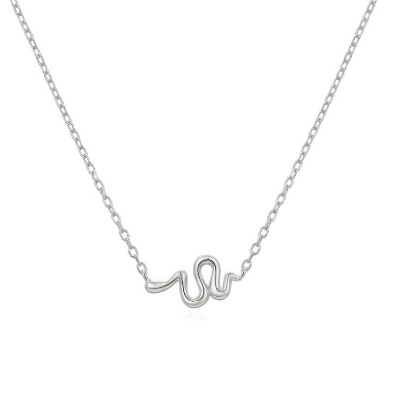 925 Sterling Silver Snake Pendant Necklace | Rhodium/Gold Plated Ouroboros Serpent Chain | Gothic Jewelry Gift