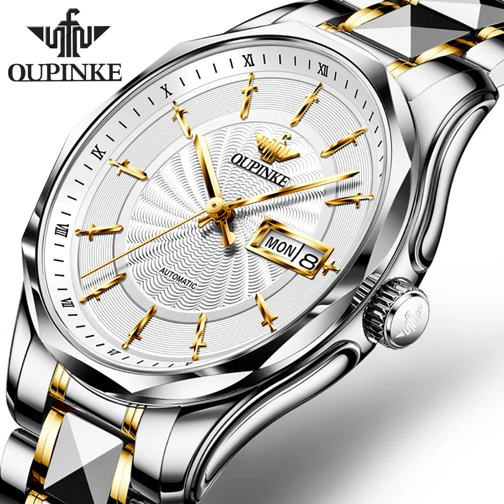 Oupinke 3172 Custom Logo OEM Classic Design Top Quality Luminous Popular Mechanical Classic Automatic Wrist Watches for Men