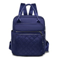 Import Purple Feminine Fashionable Waterproof Nylon Printed Backpack with Zipper Closure and Polyester Lining for Women