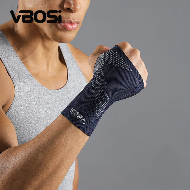 VBOSi 0287 3D Knitted Wrist Brace for Carpal Tunnel Fitness Weightlifting New Upgrade Support for Men Women's Training