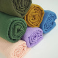 Organic Cotton Solid Colors Bubble Circle Double Gauze Muslin Fabric for Baby