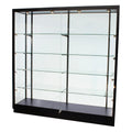 Keway Full Vision 5mm Thickness Tempered Glass Jewelry Display Cabinet with Custom Logo for Retail Use