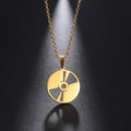 Rock Drum Necklace for Men's Drummer Gifts Women Stainless Steel Music Drumstick Pendant Necklaces Charm Jewelry