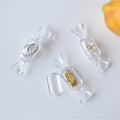 Uvd Water Drop Teen Girls Candy Shape Transparent MakeUp Storage Portable Earrings Jewelry Bag Travel Cosmetic Mini Box