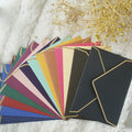 Custom Design 5x7inch Wedding Invitation Gift Envelope with Gold Foil Luxury Gift Card Envelopes