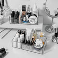 Acrylic Makeup Organizer Desktop Beauty Tools Divider Cosmetics Organizer Box Lipstick Rack Convenient Cylinder Brush Storage