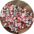 Valentine's Day Slime Slices Plastic Lips Polymer Clay Envelope Heart Sprinkles Party Nail Art Decals Slime Playing Supplements