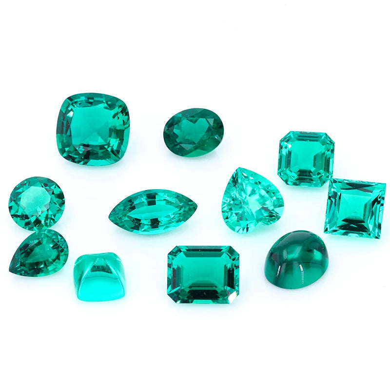 Starsgem Hot Sale Various Shapes and Sizes Lab Grown Emerald Hydrothemal Emerald Gemstones