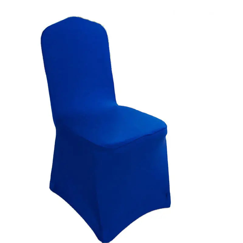 Wholesale Polyester Large Full Stretch Spandex Hotel Banquet Party Wedding Decorative Royal Blue Chair Cover