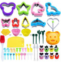 55PCS Sandwich Cutter  DIY Cookie Mold Reindeer Bakeware Cookie Tools Set Stainless Steel Cutter