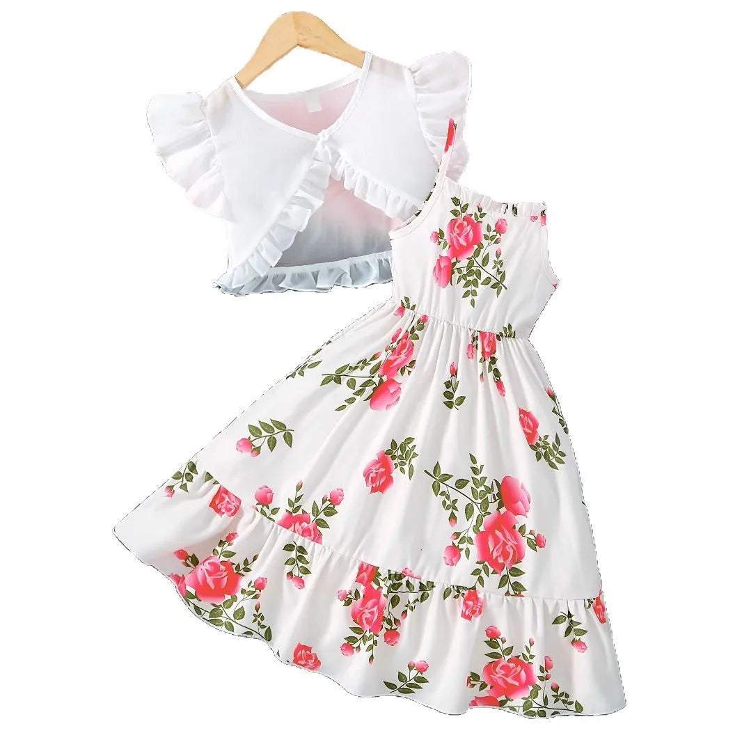 2024 Fashion Summer Set Children 2 Pieces Girls Clothes