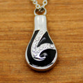 Stainless Steel Vintage Children's Water Drop Memorial Cremation Urn Necklace Crystal Teardrop Ash Keepsake Jewelry Pendant