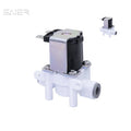 1/4" 3/8" Quick Connection Plastic Solenoid Water Valve 12V 24V One Way Normally Closed Solenoid Valve for RO Water System