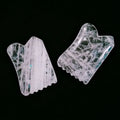 2026 Gems Concave Shaped Gua Sha Guasha Board Pink Clear Quartz Jade Stone Scraping Massage Tool