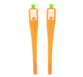 Cute Carrot Rabbit Gel Pen for Students Black Ink Color with Fluent Writing Gift Idea for Girls Made of Plastic