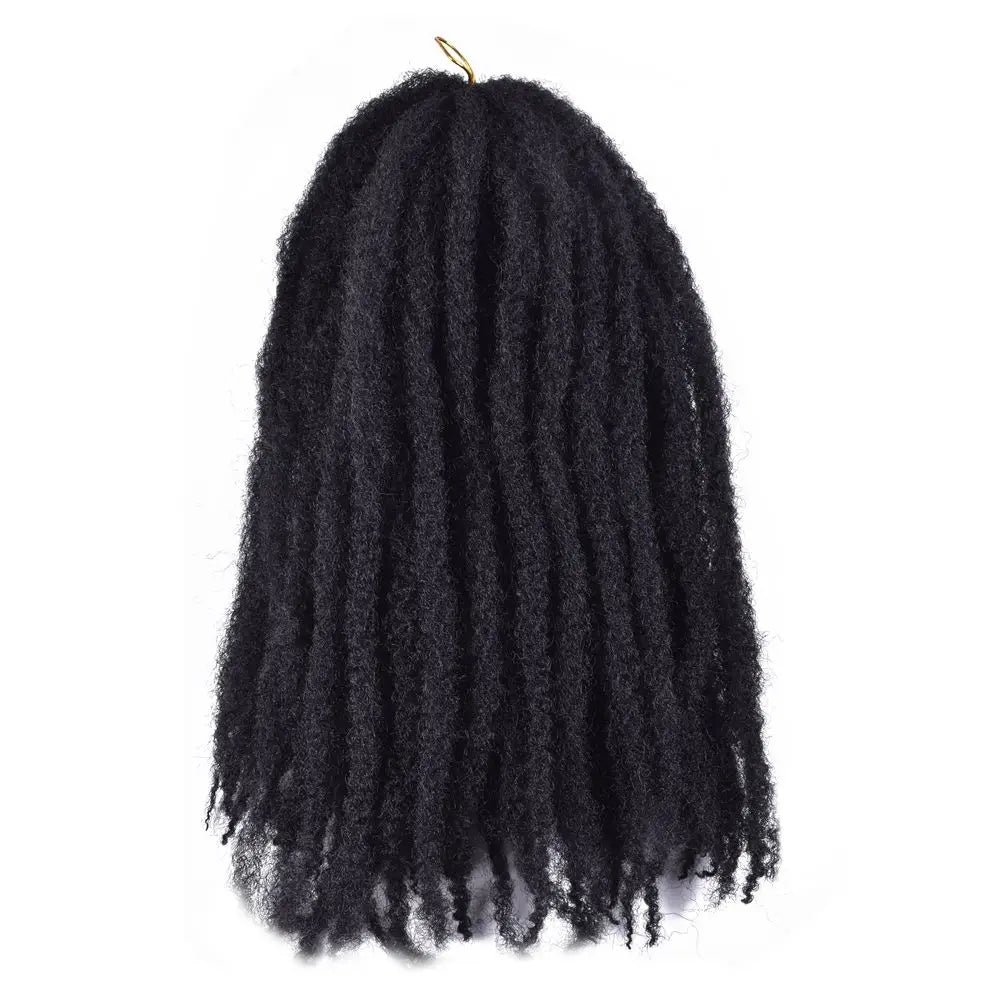 Synthetic Afro Kinky Twist Crochet Braid Hair Extensions Marley Braiding Hair Dreadlocks Kinky Twist