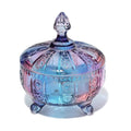 Vintage Style Decorative Storage Container Glass Jar Candy Dish Bowl With Lid for Party Wedding