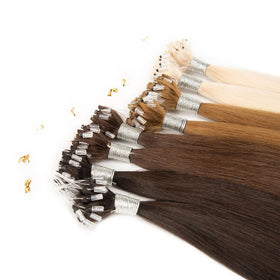 New Design Straight Double Drawn Micro Loop Hair Extensions One Donor Raw Virgin Micro Ring Hair Extensions