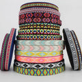 25 mm Ethnic Webbing Strap Polyester Cotton Braid Stylish Ethnic Design Webbing Ribbon