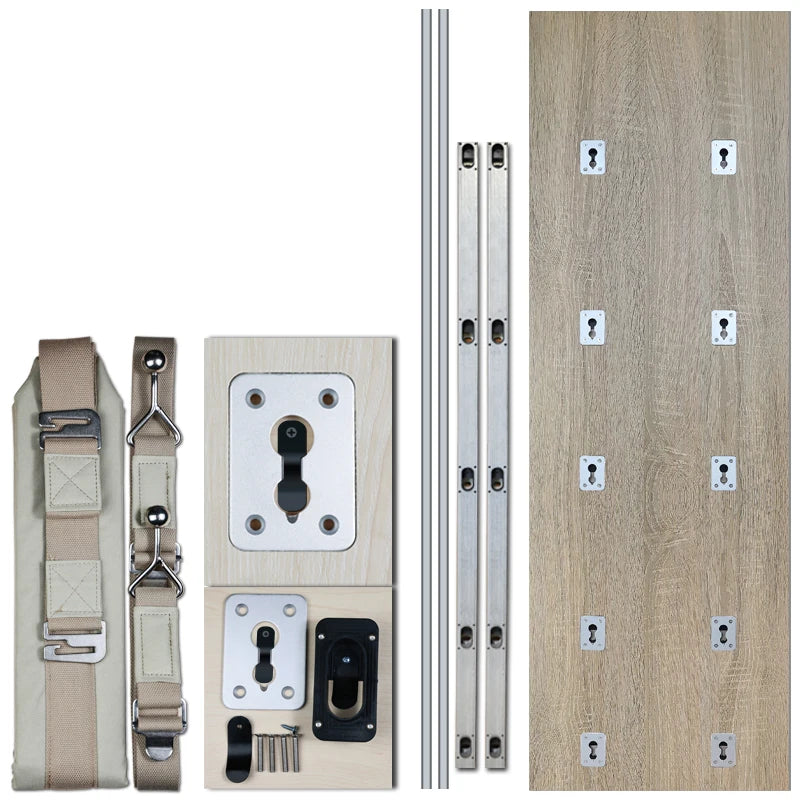 Yoga Wall Installation Accessories Yoga Wall System Pelvic Swing Belts Pilates Wall Mounted Unit with Panel