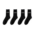 OEM Personalized Custom Designer Knitted Logo Cotton Men Unisex Custom Crew Sports Socks