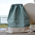 Floral Durable Ballerina Drawstring Pouch Recyclable Cotton Sports Backpack Reusable Dance Bag for Students