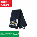 Performance Customizable Screen Printing Micro Fiber Golf Towel Magnetic With Slit