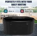 LOW PRICE FACTORY Home Therapy Cold Plunge Recovery Pod with Cooler Chiller Oval Ice Bath Inflatable Bucket Ice Bath