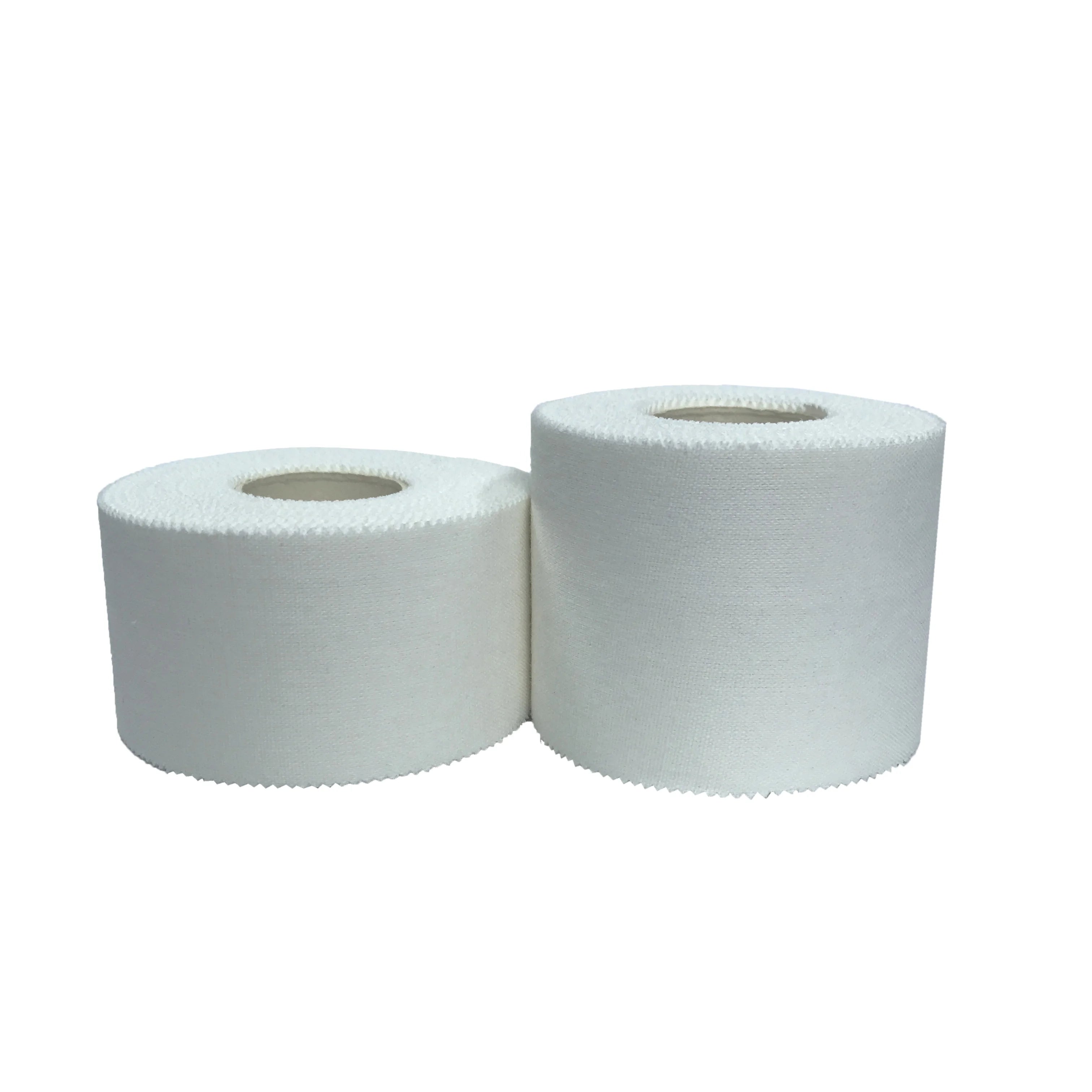 Cotton Fabric Athletic Strap Zinc Oxide Adhesive Sports Tape for Football Rugby Basketball Ankle Support