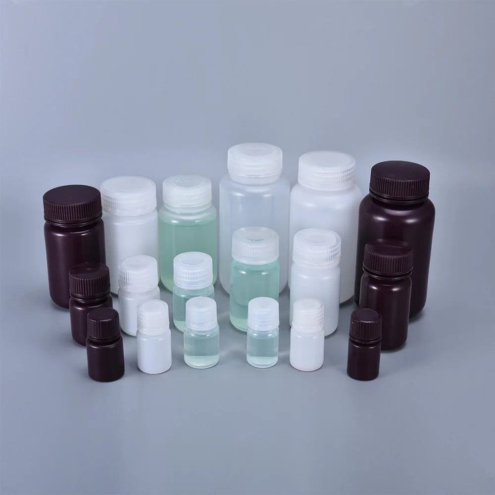 Factory Direct Sale Wide Mouth PP Thicken Plastic Chemical Reagent Lab Leakpoof Liquid Bottles With Screw Lid