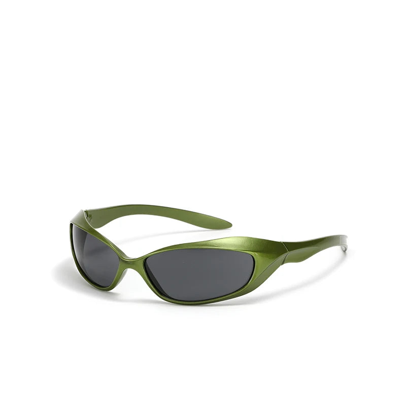 New Wholesale Cat Eye Sunglasses Y2K Women Glasses Riding Sport Eyewear for Men PC Multi Colour Frame