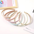 QIYUE Matte Headband Head Loop Hair Band Solid Color Head Hoop Hair Accessories