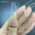 New Nail Tips Box Custom Private Label Clear XL XXL Duck Nail Tips Half Cover Short Long Finger False Duck Nail Tips