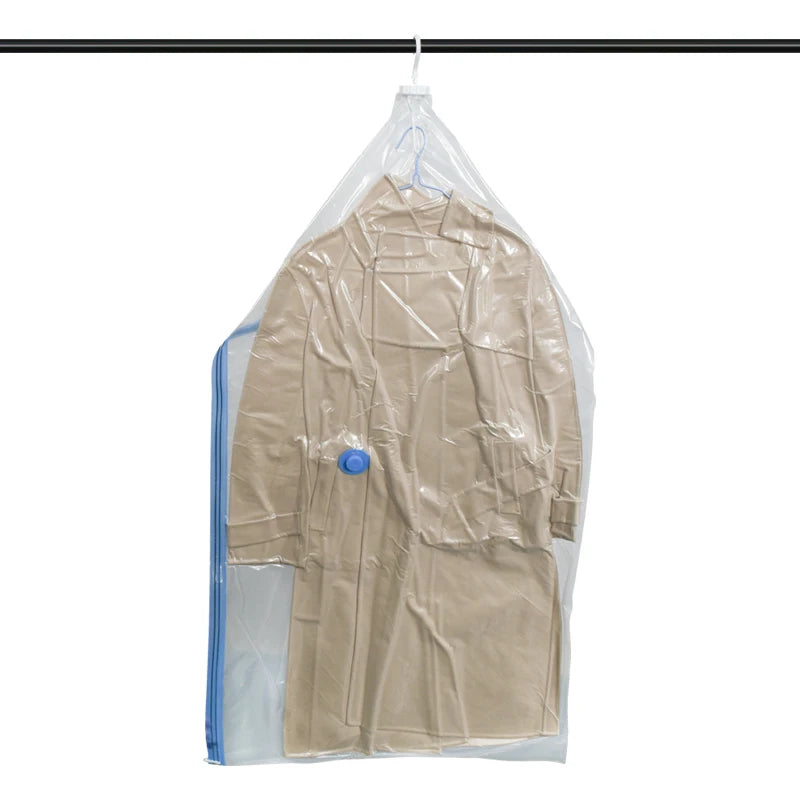 Hanging Vacuum Space Saver Bags for Clothes Quilt Moisture-proof Dust Cover Organizer Compression Bag