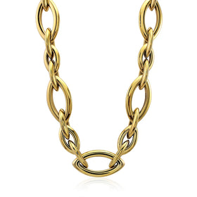 Customized Classical Link Stainless Steel Necklace Fashion Gold Chain Jewelry Long Chain Pendants Choker Necklaces Gothic Metal