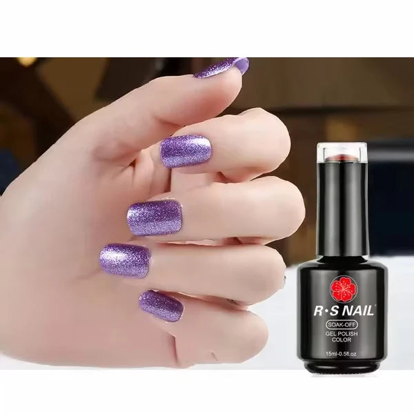 R S Nail Hot Sales Private Label Platinum Gel Ceramic Hema Free Three Step Gel Polish Elegant Fashion Nail Beauty Supply