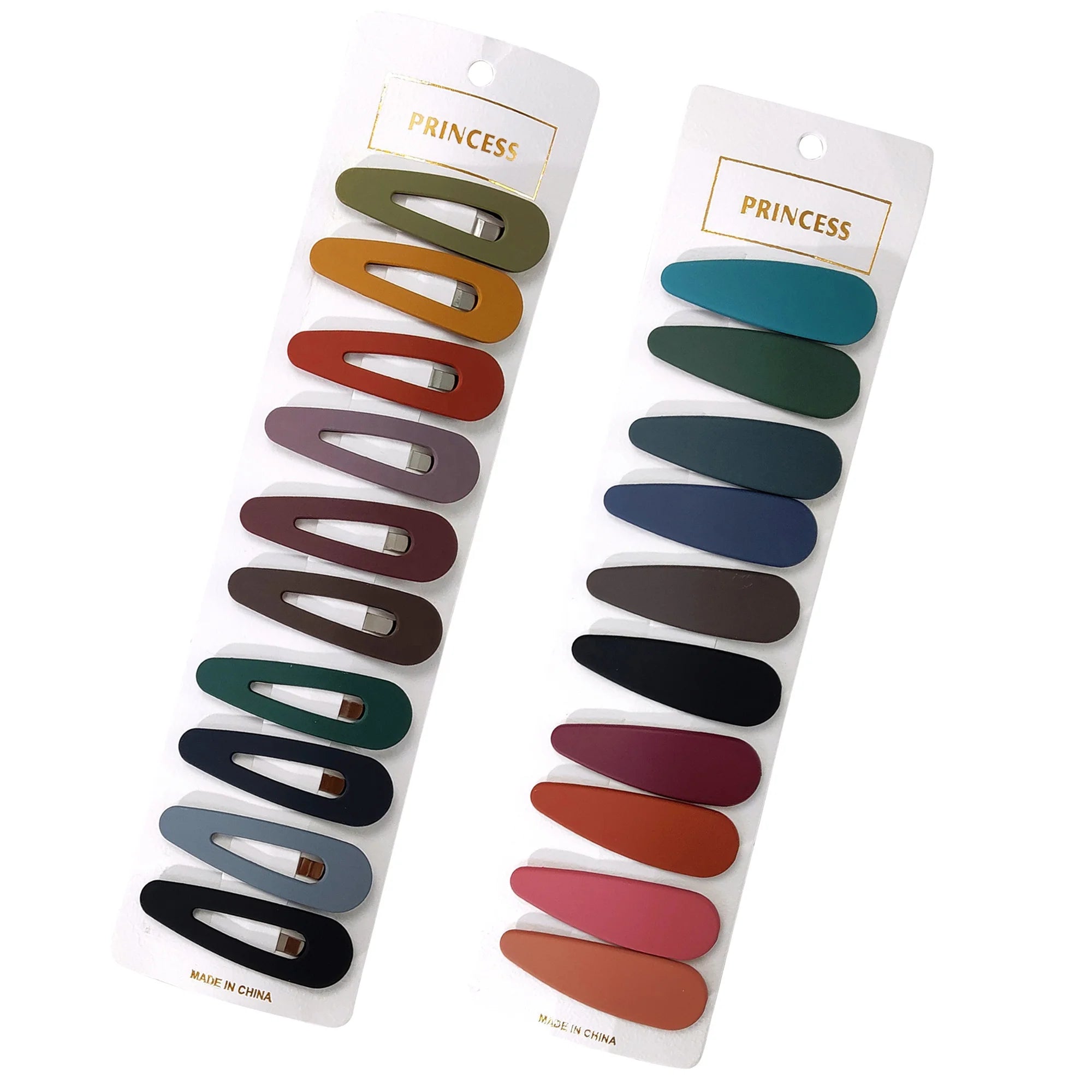 Hot Sale Women Snap BB Hair Pins Matte Solid Color Plain Hair Clips Plastic Metal Elegant Fashion Girls Accessory