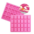 24Cavities Soap Molds Silicone Rectangle Kichen Baking Tools Chocolate Cake Candy Molds Silicone Soap Mold