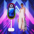 Commercial Photo Booth Machine With 21.5 Inch Touch Screen Oval Magic Mirror Photobooth for Party Selfie Mirror Photo Booth
