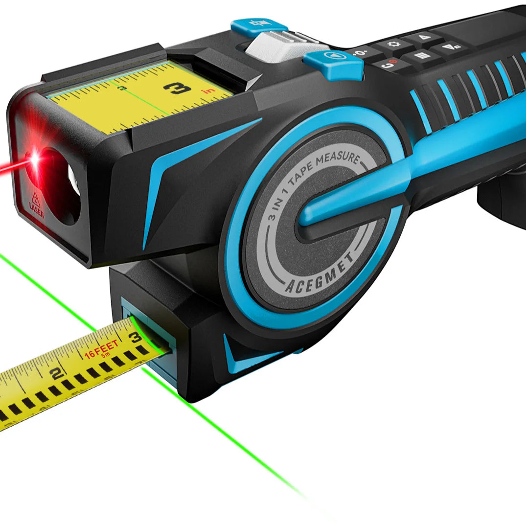 Probon 3 in 1 2" IPS  Monitor Steel Automatic Electronic Laser Digital  Tape Measure With Bluetooth