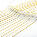SSeeSY Waterproof PVD 18K Gold Plated Stainless Steel Cross Snake Bone Twist Box Chains Choker Chain Necklaces for Jewelry Make
