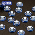 VDD 028 Lt.Sapphire SS3-SS50 Glass Rhinestones Crystal Non Hotfix Flatback Strass Stones for Nail Art DIY Decorations