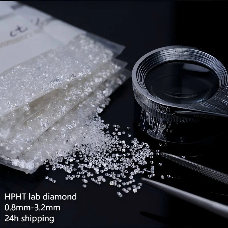 Per Carat 1.0mm 1.5mm 2mm Diamonds Starsgem Top Quality Full Stock DEF VVS VS Melee Excellent Cut Hpht Loose Lab Grown Diamonds