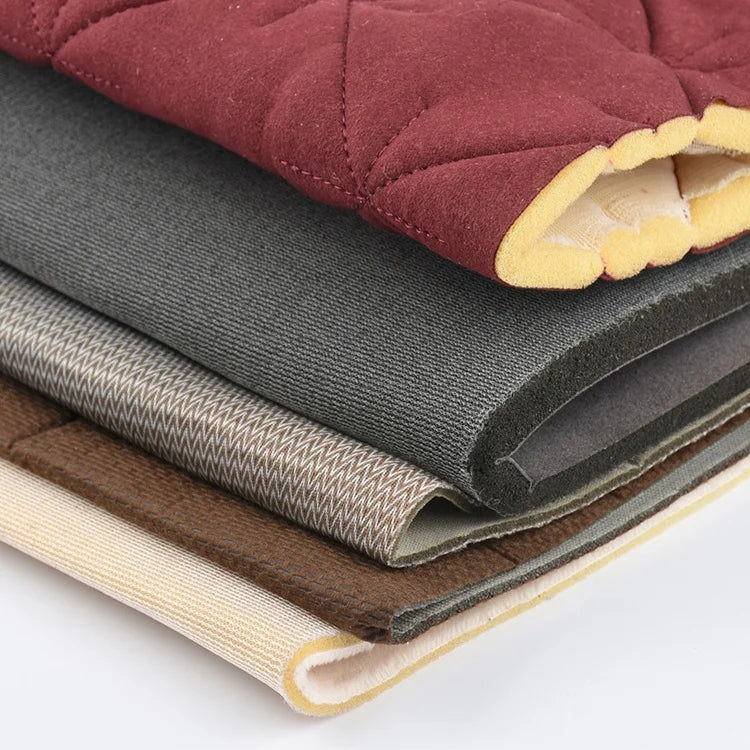 Eco-Friendly Microfiber Leather Material Sponge Laminated Faux Leather Fabric for Sofa Garments Football Outdoor for Shoe Car