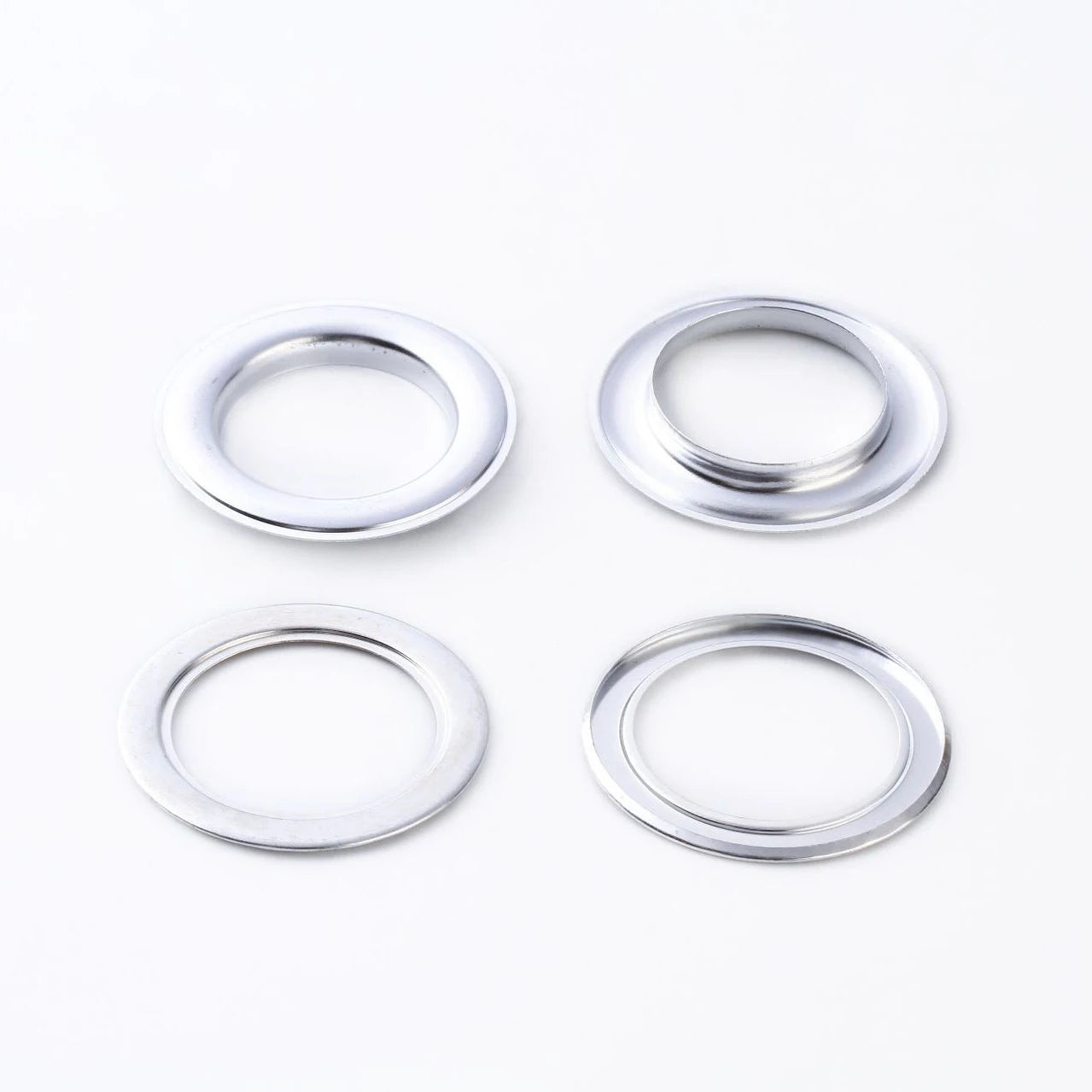 Custom Size 4.2mm-50mm Nickel-Free Eco-Friendly Flat Round Metal Aluminum Eyelets with Custom Logo & Color