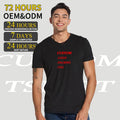 OEM Manufacturer Men Streetwear Hip Hop Casual Comfortable V-neck T Shirt for Men 100 Cotton Ordinary Boxy Blank Fit Tshirt