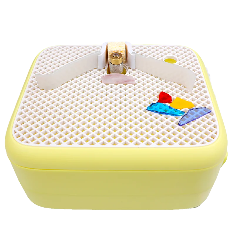 Portable Modern Stained Glass Grinder Machine Glass Polisher & Ceramic Grinding Tool Kit for DIY Craft in Room - UK Plug