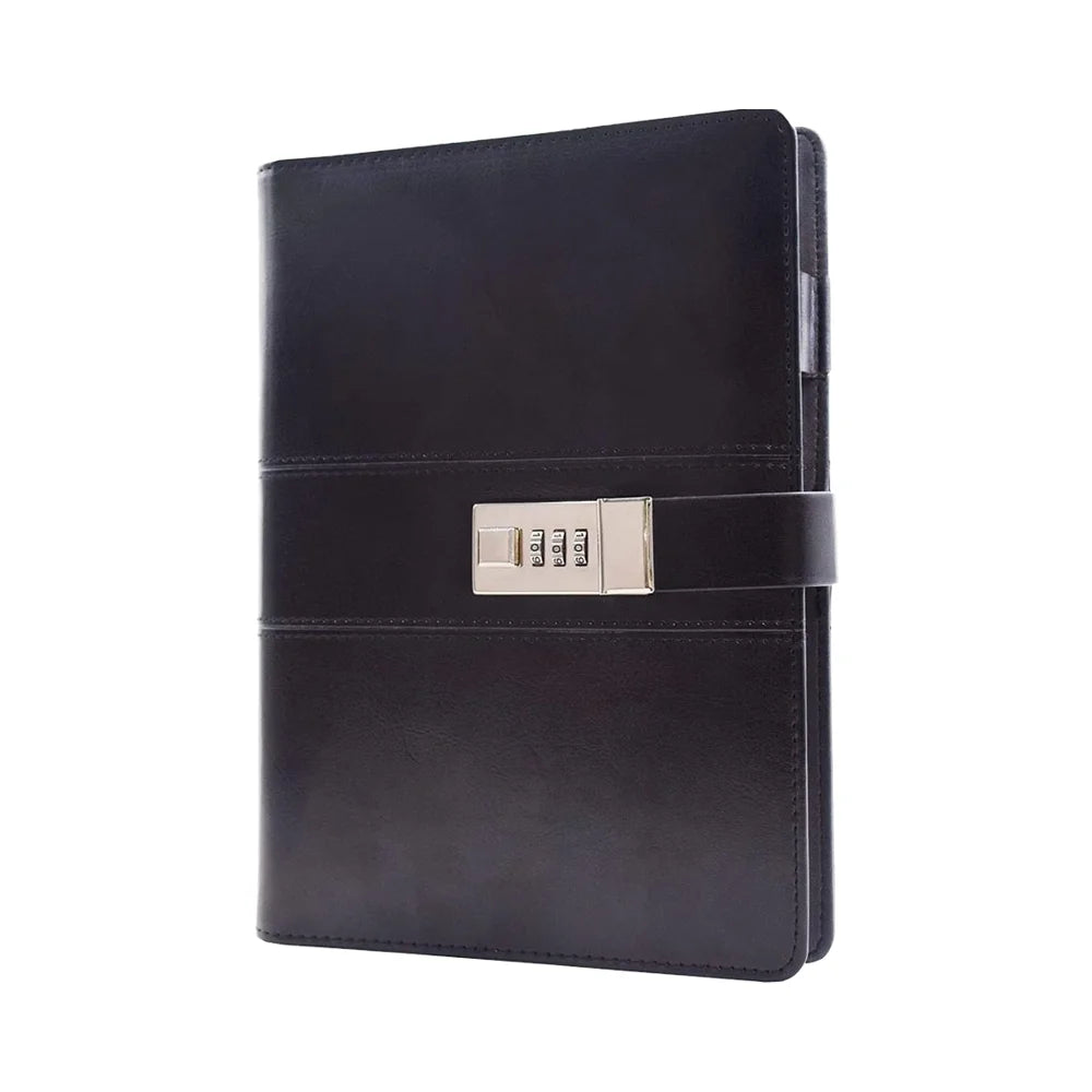 Custom Lock Pu Notebooks A5 Hot Sell pink Pen Budget A6 Zip Semanal De Geladeira Calendar 2025 Planner