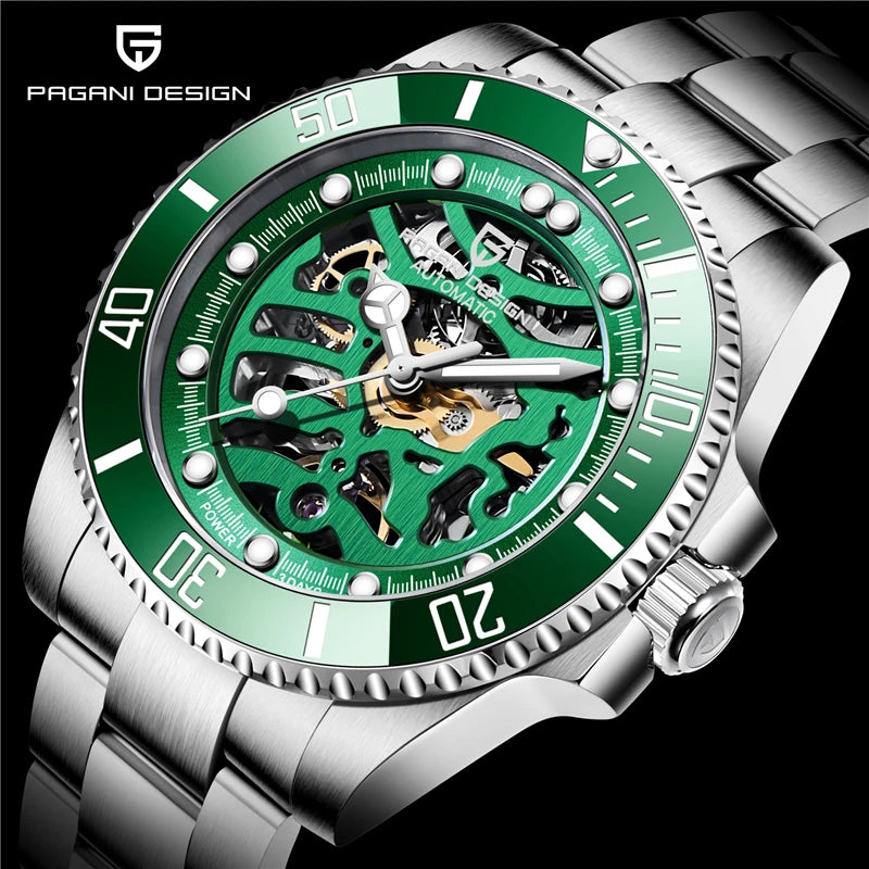 2025 New PAGANI DESIGN Luxury Brand Men's Watches Mechanical Business Watch Male Steel Waterproof Clock Men Watch Reloj Hombre